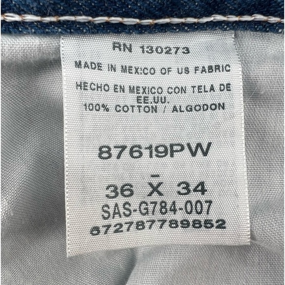 Rustler Classic Regular Fit Jeans Size 36 x 34 Men’s - Picture 4 of 4